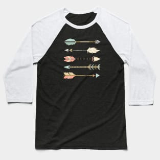 Boho Feather Arrows Stack Baseball T-Shirt